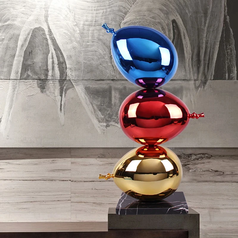 

Creative handicrafts, home decor, balloon sculptures, living room and hotel electroplated balloon sculptures YX208TB
