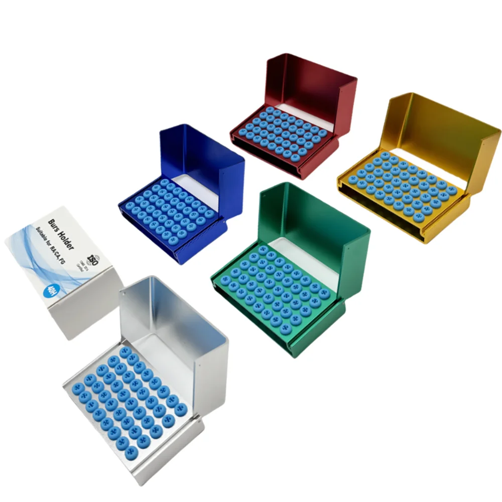 Dental Burs Holder 18holes 40holes Sterilizer Endo File Disinfection Box Organizer 135℃ Autoclavable Sterilizable Lab Tools