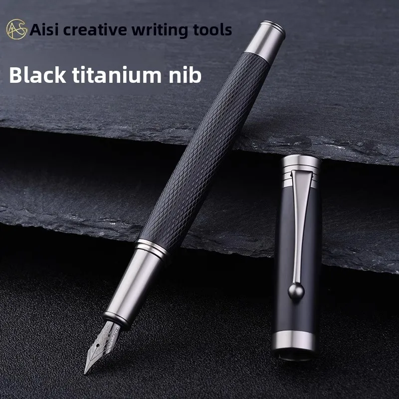 

Перьевая ручка Dragon Knight, высококачественная каллиграфия, подарок для письма для мужчин, деловой офис, фирменная твердая ручка, художественная ручка