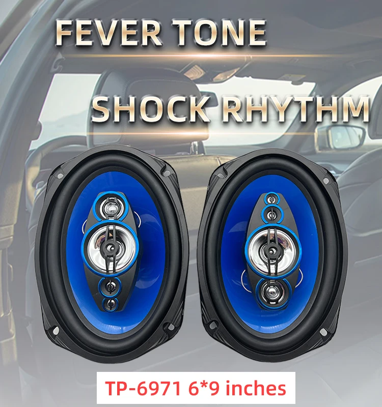 Factory New 1000W 6*9 Inch Car Radio Speakers 2 Way Coaxial Iron Tweeter Stylish Accessories 4 Ohms 12V Universal cars