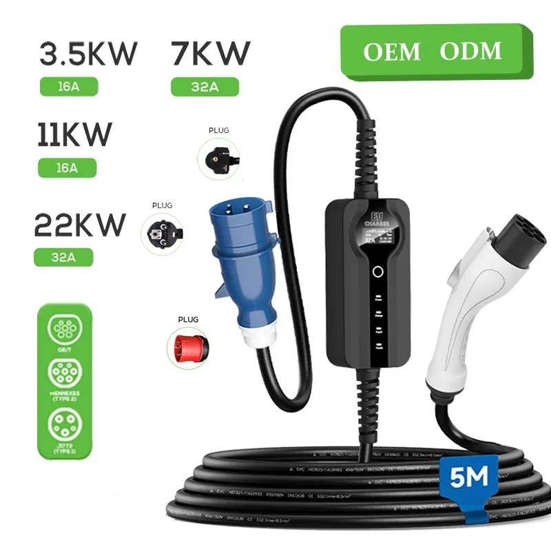 Estación de carga portátil eléctrica TOFU 3.5kw Type2 buen precio cargador móvil AC Ev para Byd nueva condición