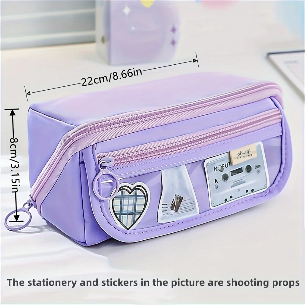 Multi-Functional Storage Solution Multi-Compartment Storage of School Supplies and Cosmetics Aesthetically Pleasing Pencil Cases