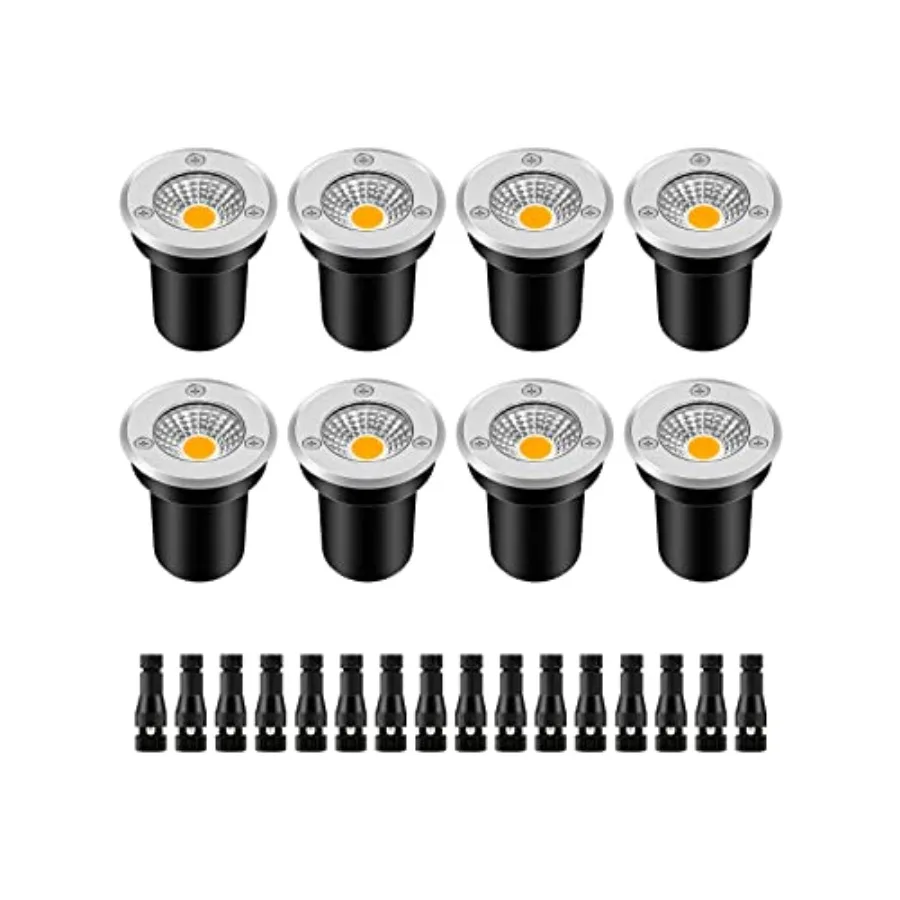 

Low Voltage Landscape Lighting LED Well Lights 3W 12V-24V in Ground Light IP67 Waterproof Outdoor Low Voltage Landscape Lights