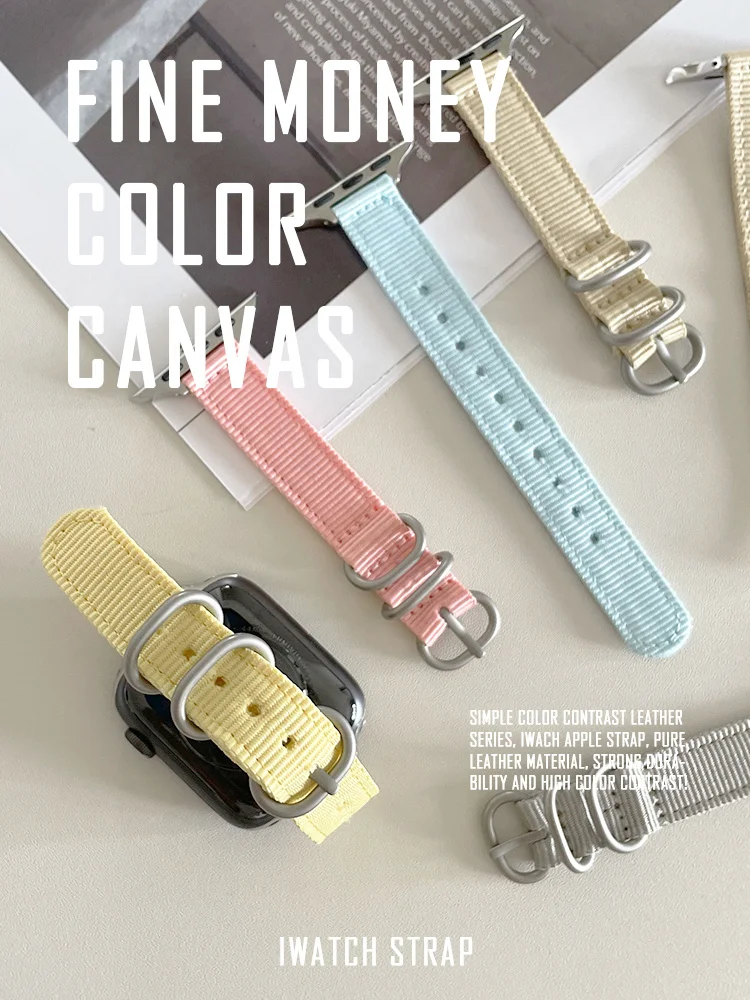 Slim Candy Color Strap para Apple Watch, Pulseira Acessórios para iWatch Series 8, 7, 6, 5, 4, SE, 49mm, 41mm, 45mm, 38mm, 40mm, 42mm, 44mm, Coreia