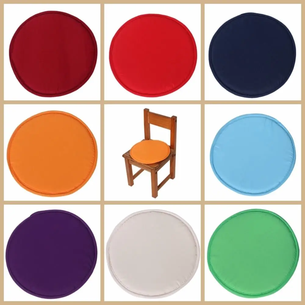 

Мягкая круглая подушка для стула из губчатой ткани, моющаяся, защита от загрязнений, 30 см, для офисного стула/табурета