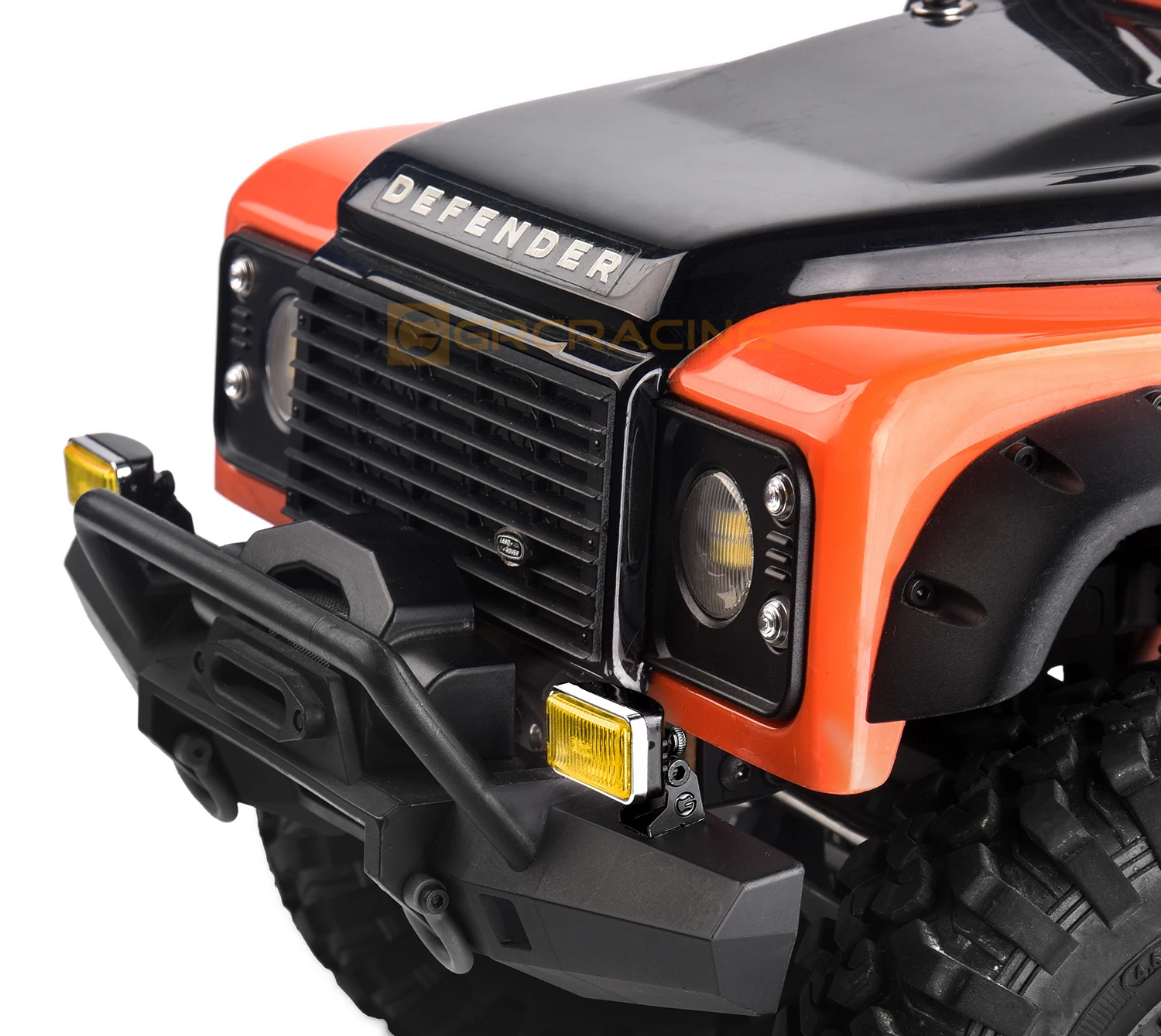 GRC Pro Version Spotlight RC Fernbedienung Modellauto mit galvanisiertem Reflektor Suchscheinwerfer 20 mm rechteckiger Scheinwerfer G157UY – Detail 21