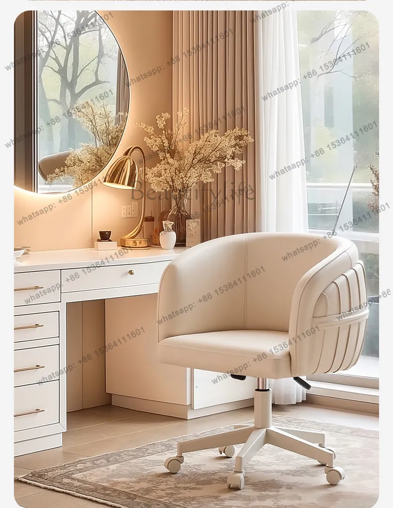 Household makeup chair 2025 new rotatable dressing stool