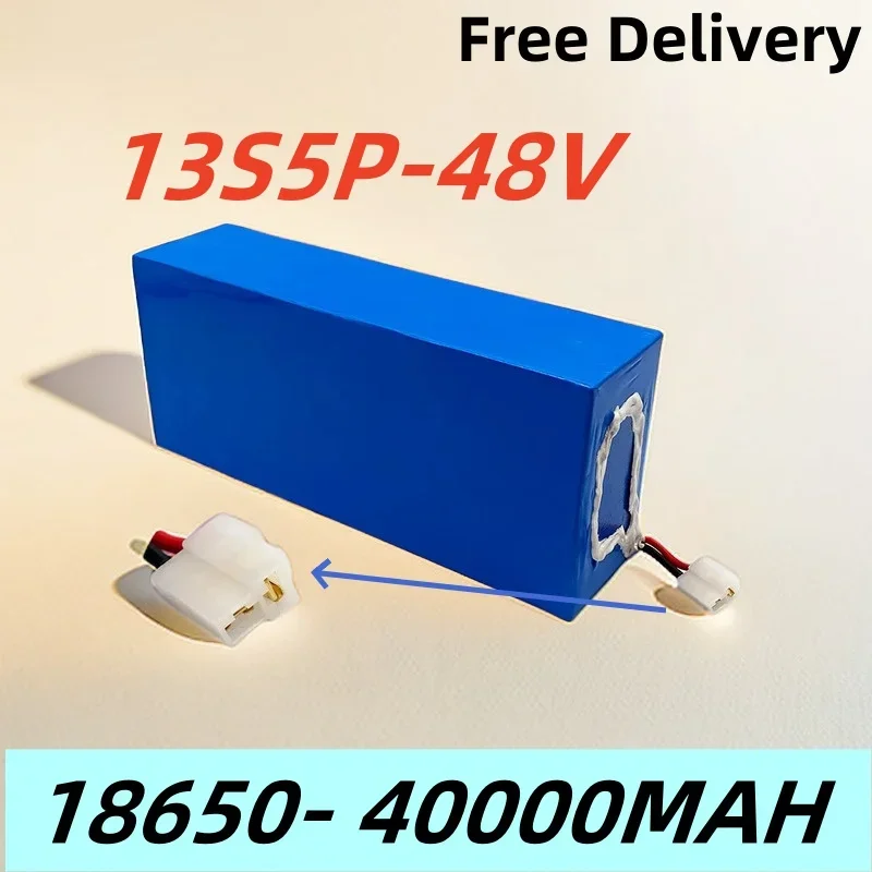 

2024 New 48V 40Ah Electric Bicycle Triangle Battery 18650 40000mAh 13S5P 1500W Scooter Battery 48V 40Ah Electric+Free Shipping