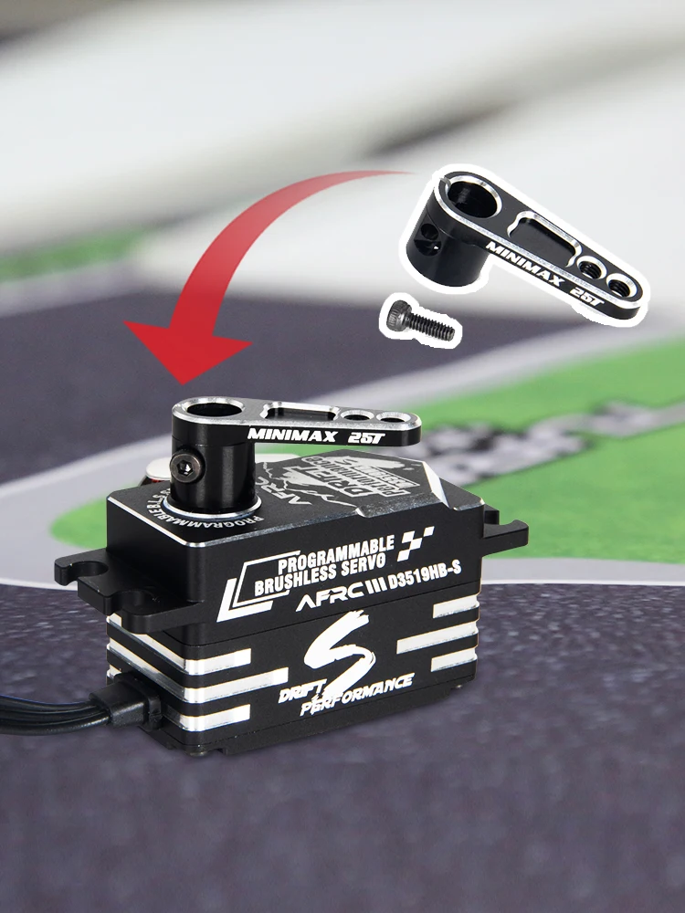 AFRC 25T Servohorn aus Aluminiumlegierung, M3, mit Doppelloch-Design, Upgrade-Teil für Traxxas TRX4 RC Crawler Truck zur Leistungssteigerung – Detail 1