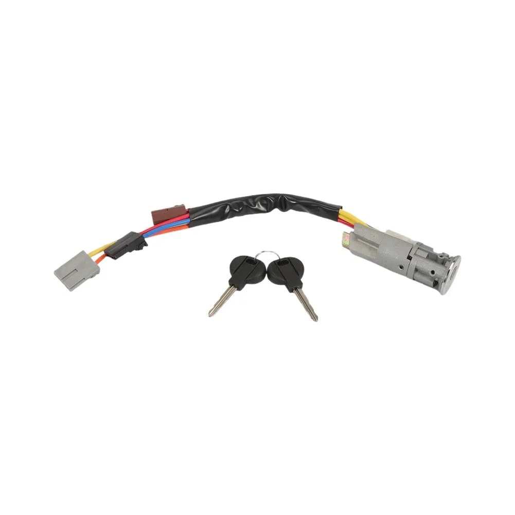 OEM Replacement Lock Ignition Lock Cylinder Smooth Key Rotation Complete Wiring Harness Wear-resistant Zinc Alloy