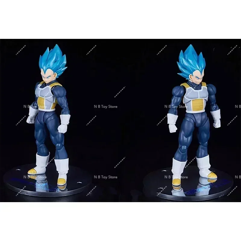 الشكل الأصلي بانداي دراغون بول زد S.H.Figuarts سوبر سايان الله فيغيتا شعر أحمر أزرق SHF فيغيتا إصدار الذكرى الخامسة عشرة #6
