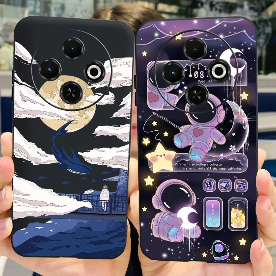 For Tecno Spark 30C 4G  kl5  kl5n Capa Case Marble tulip Fundas SOFT Silicon  Proective Back Cover for Tecno Spark30C 30 C Shell
