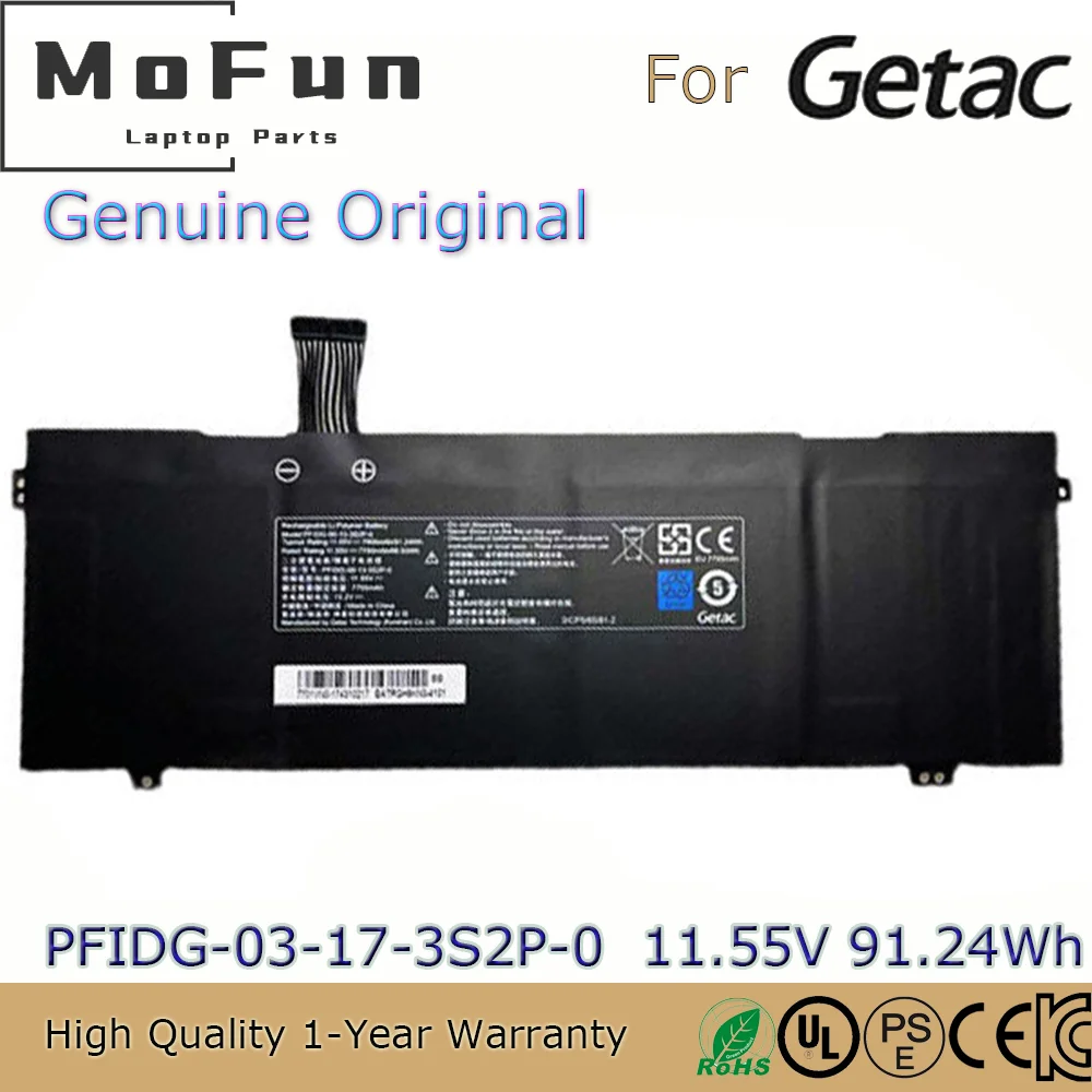 Brand New Original PFIDG-03-17-3S2P-0 11.55V 7900mAh Laptop Battery for Getac Eluktronics MAX-17 S1 Plus VIA 15 Erazer Beast