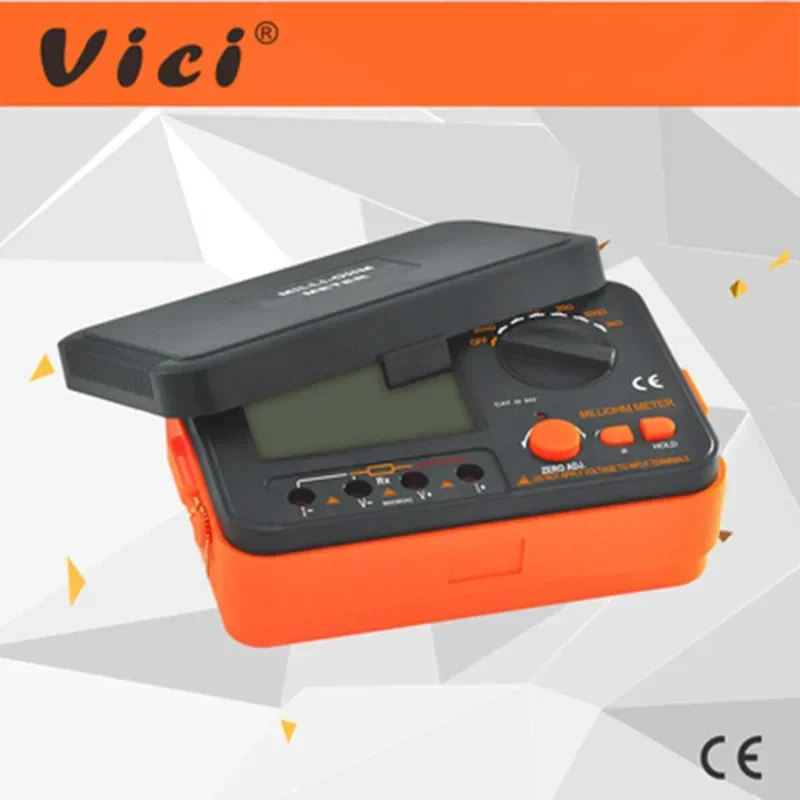 Vici LCD Digital Milli-ohm Meter Resistance Tester 4 Wire Ohm Test Meter Milliohmmeter 0.01 Ohm~2 kOhm VC480C