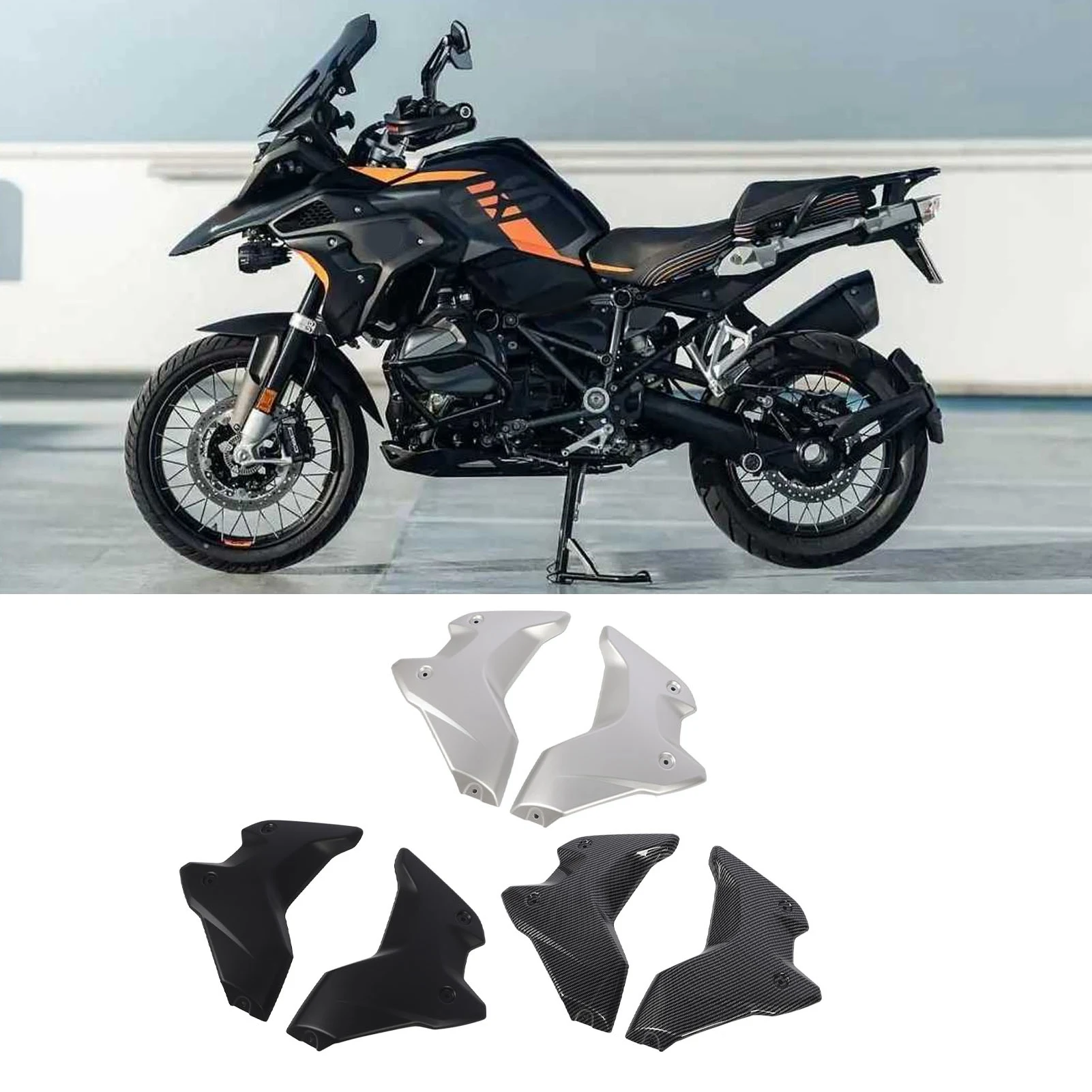 

2Pcs Motorcycle Front Radiator Radiator Guard Side Fairing Cover Protector Motorcycles Accessories For BMW R1250GS 2018-2023
