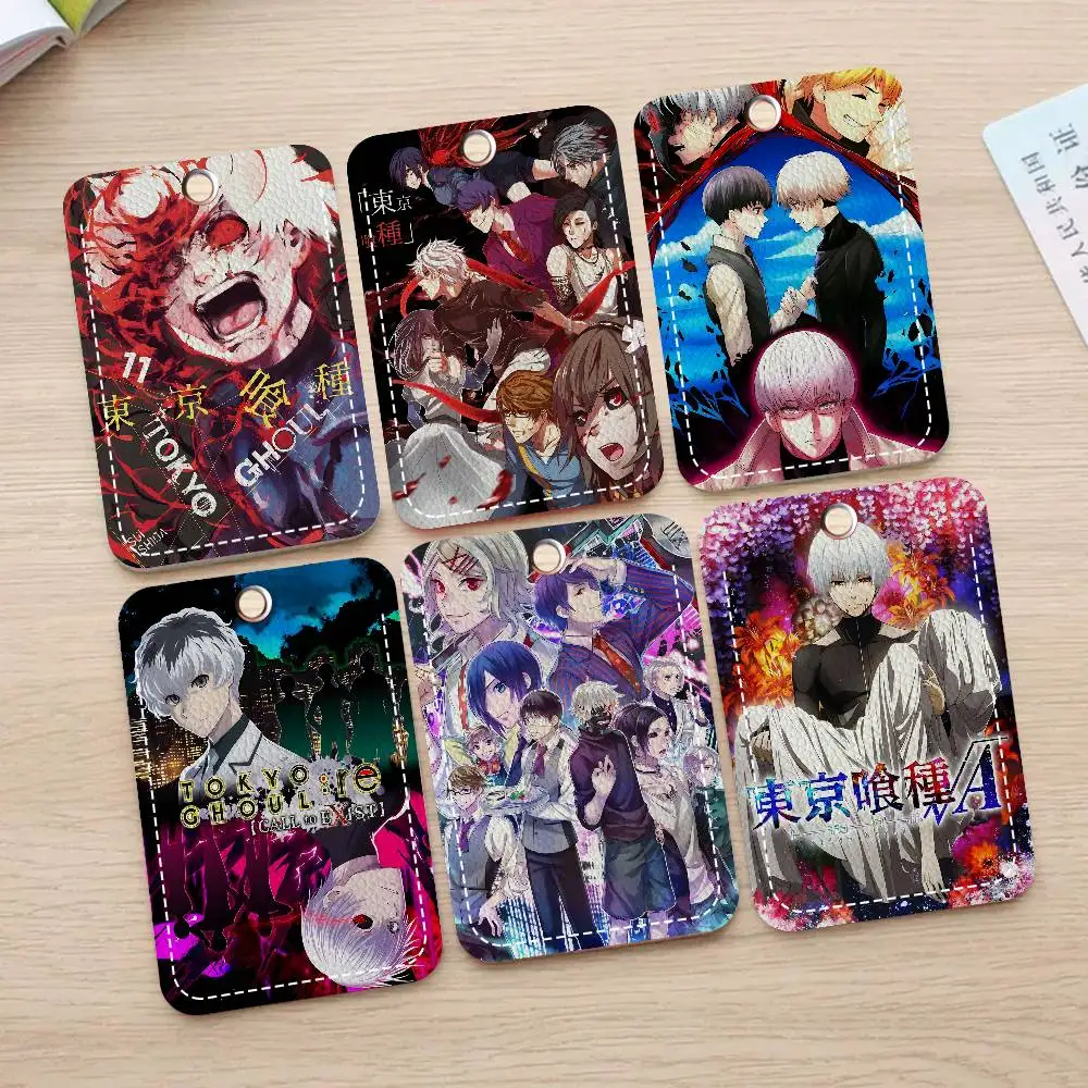 

Anime Tokyo Ghoul Access & Meal Card Holder Keychain Credit ID Bank Card Protective Case Keychain Pendant Fashion