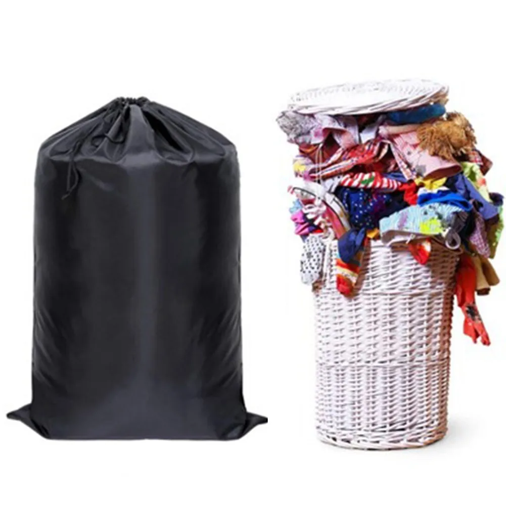 1pc 37*47.2 Inch Polyester Extra Large Heavy Duty Laundry Bags Sack With Drawstring Home Laundry Dirty Clothes Bags