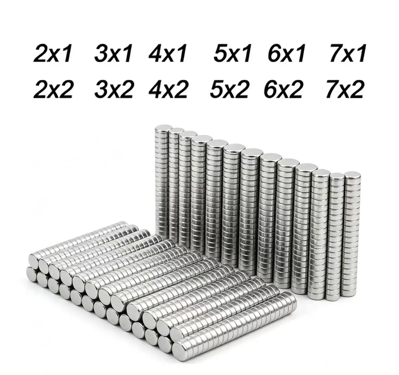 N35 Super Powerful Round Magnet 2x1 2x2 3x2 4x2 5x2 6x2 7x1 7x2mm High Strength Round Neodymium Magnet NdFeB N35 Permanent Power