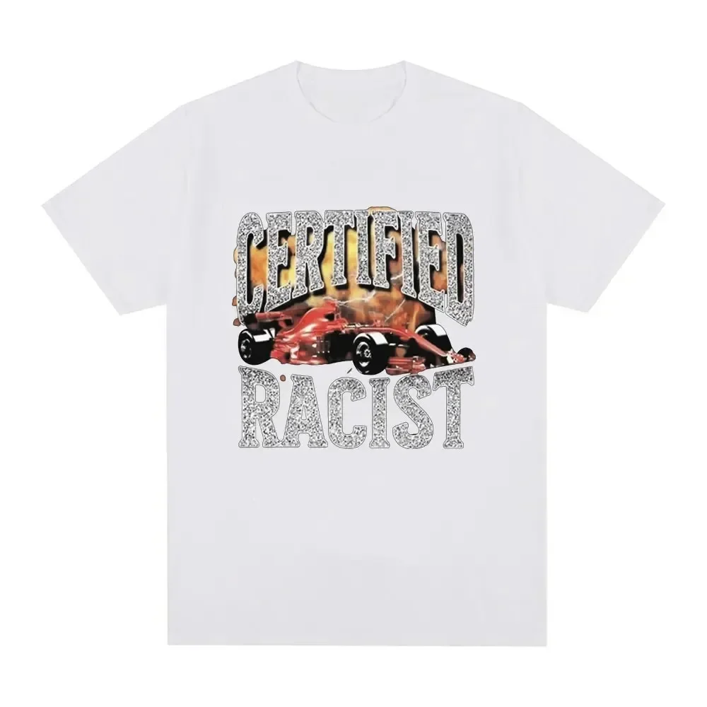 Casual Oversized Tee Shirt Race Car Funny Graphic Women T-Shirt Fashion Vintage Short Sleeves