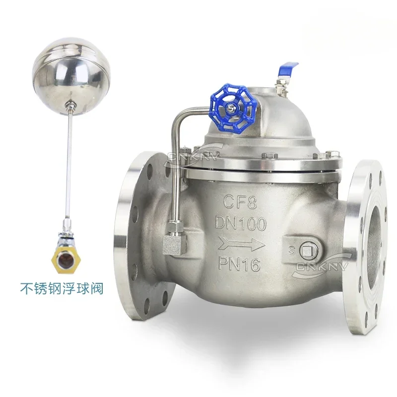 100X stainless steel remote control float valve, water tank automatic replenishment and water level control valve dn50 65 80 100