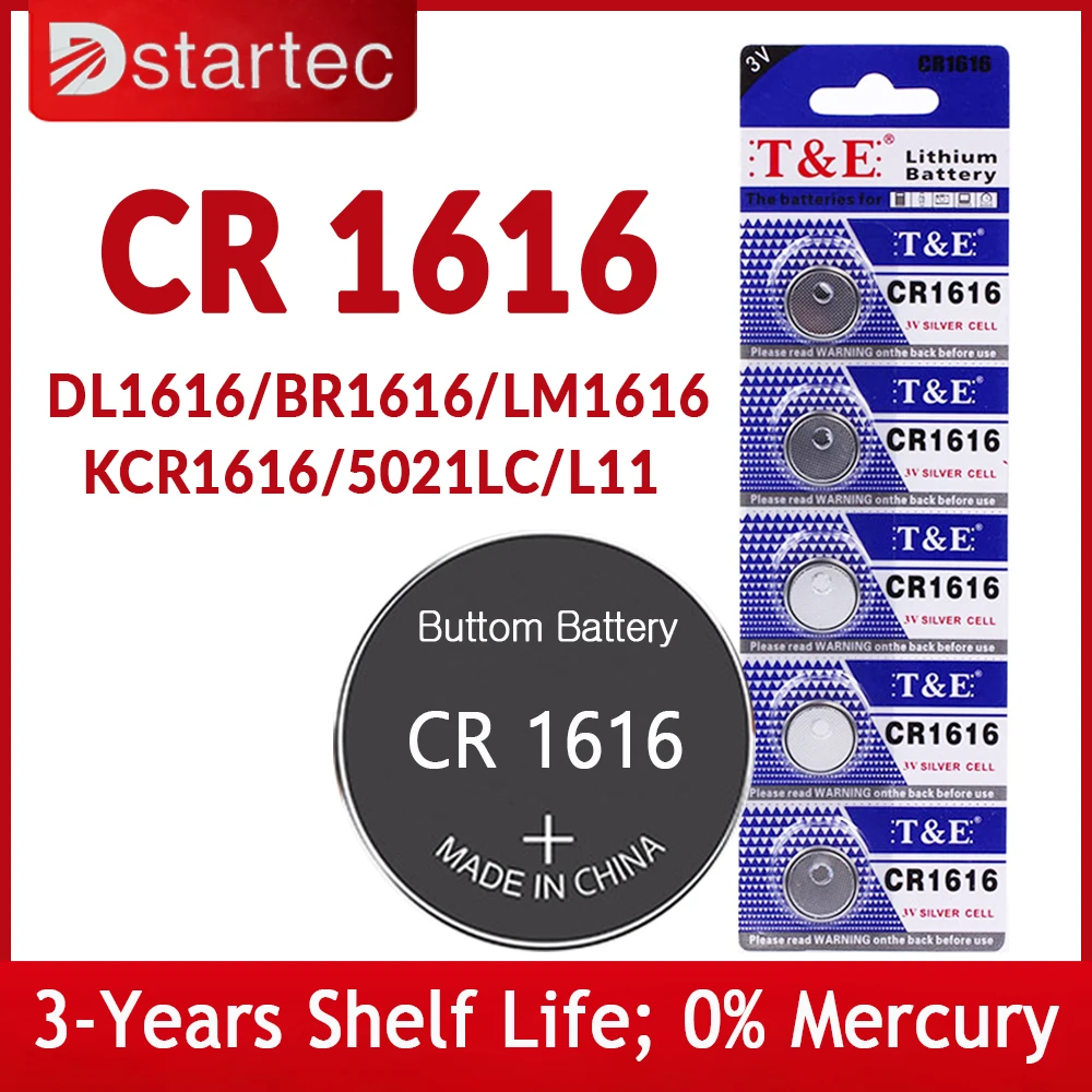 5 шт./25 шт., Литиевые кнопочные батарейки 3 в CR1616 DL1616 BR1616 ECR1616 5021LC L11 L28 LM1616 CR 1616