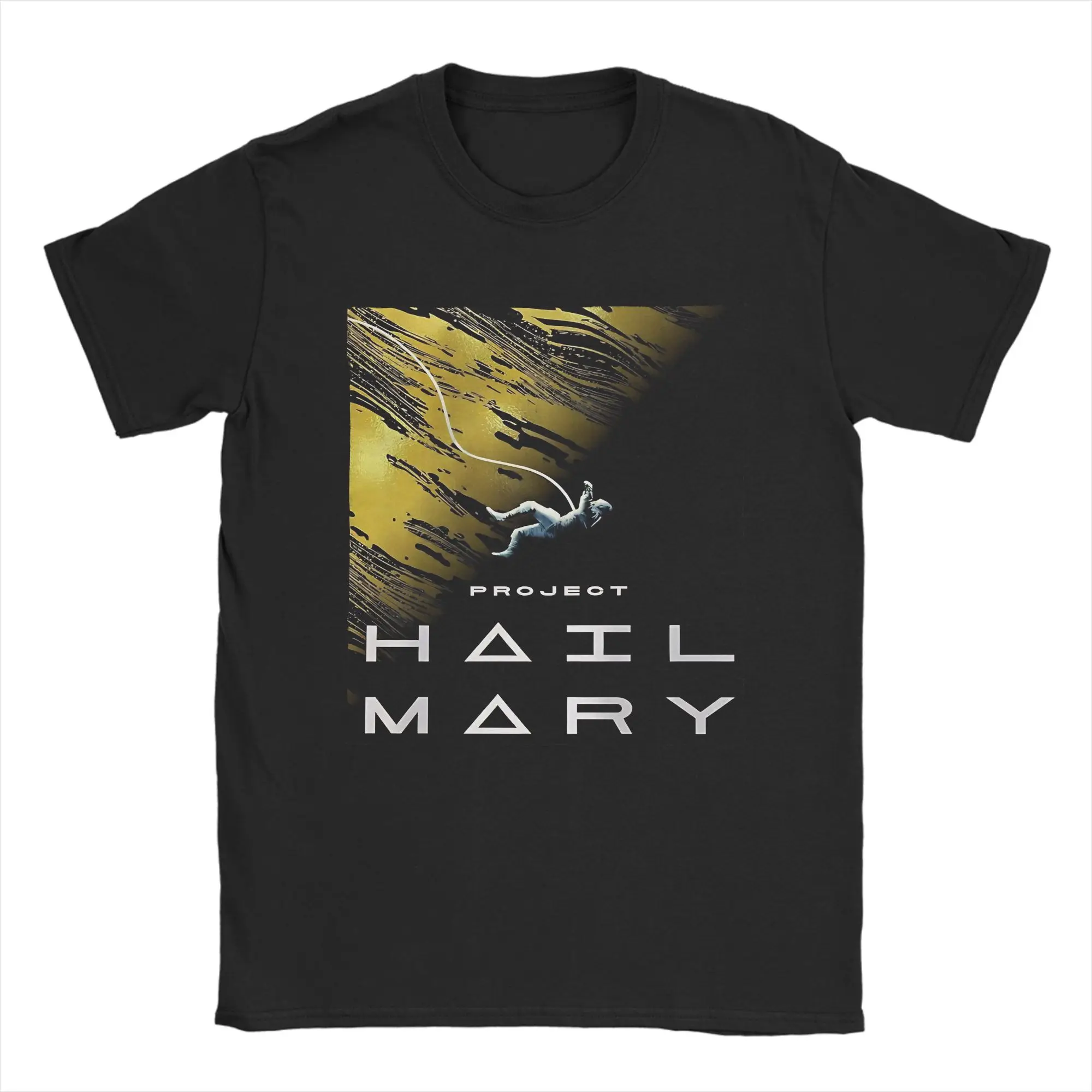 Project Hail Mary  T-Shirts Men Sci Fi Fan Art Novelty 100% Cotton Tee Shirt Crewneck Short Sleeve T Shirt Birthday Gift Clothes