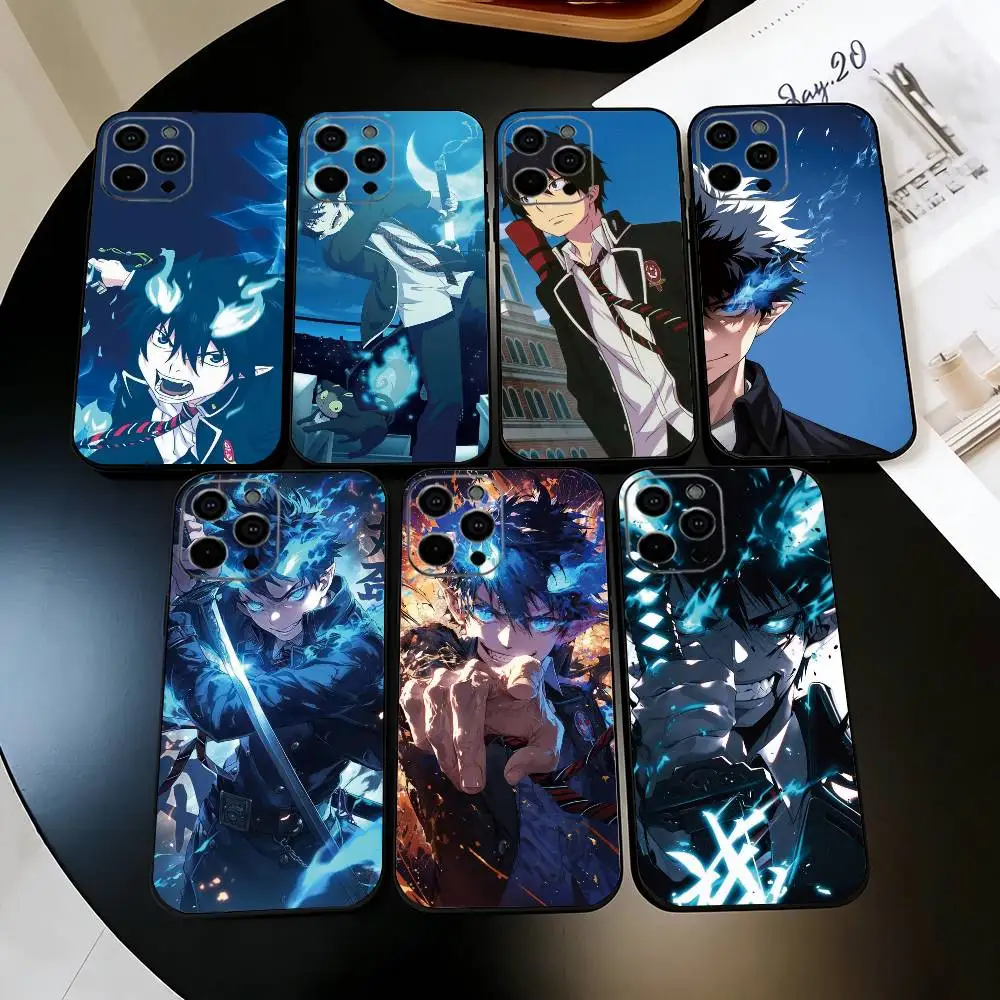 

Blue Exorcist Rin Okumura Phone Case For iPhone 17,16,15,14,13,12,11 Plus,Pro Max,XS,Soft Silicone Black Cover
