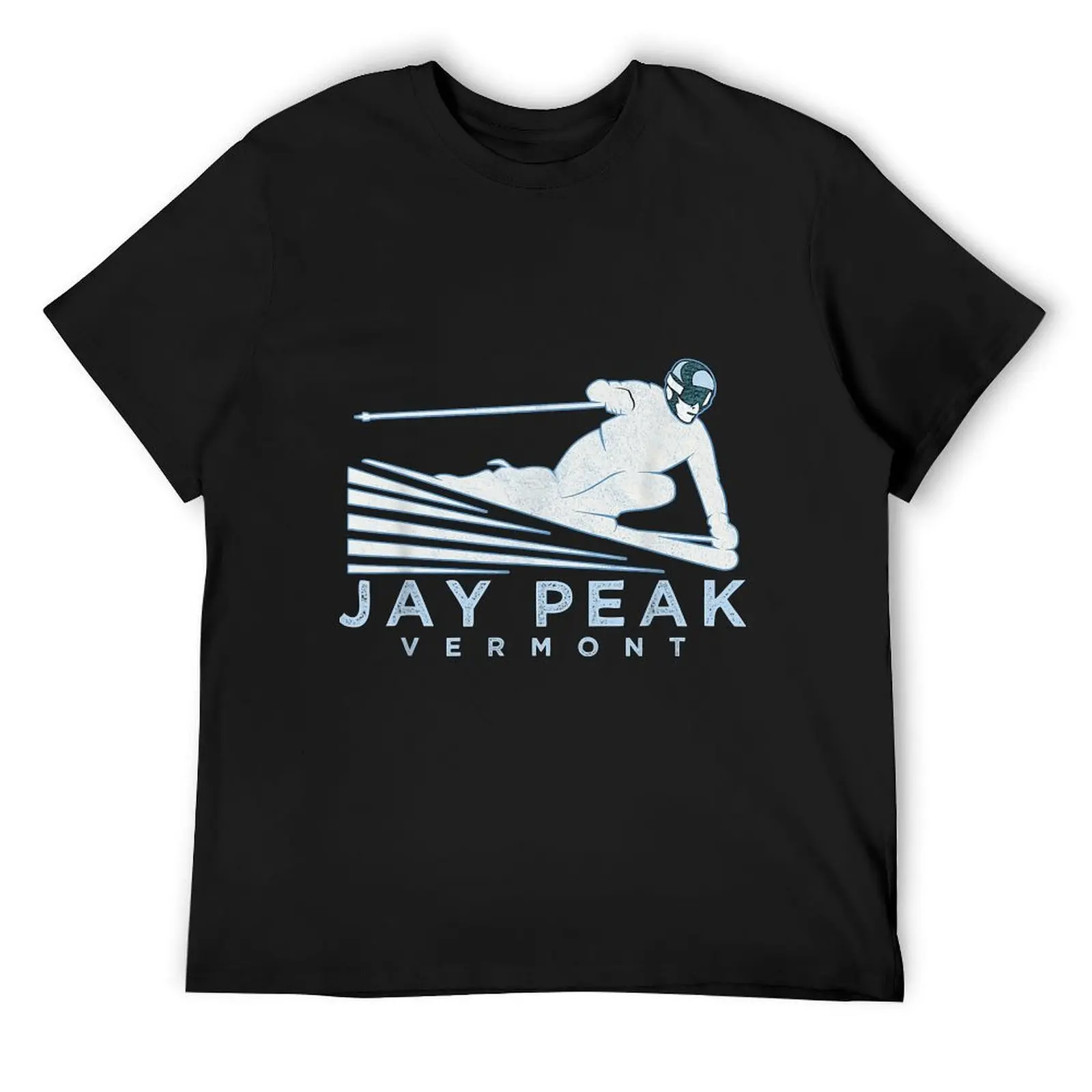 

Retro Ski Jay Peak, Vermont Illustration - Vintage Snow Ski T-Shirt custom shirt anime t shirts mens graphic t-shirts anime