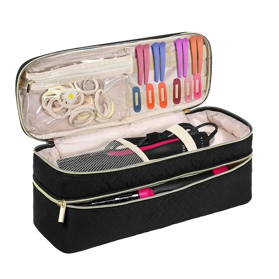 

Travel Carrying Case Compatible with Revlon One-Step Hair Dryer Brush/Volumizer/Styler/Hot Tools,Double-Layer Storage Organizer