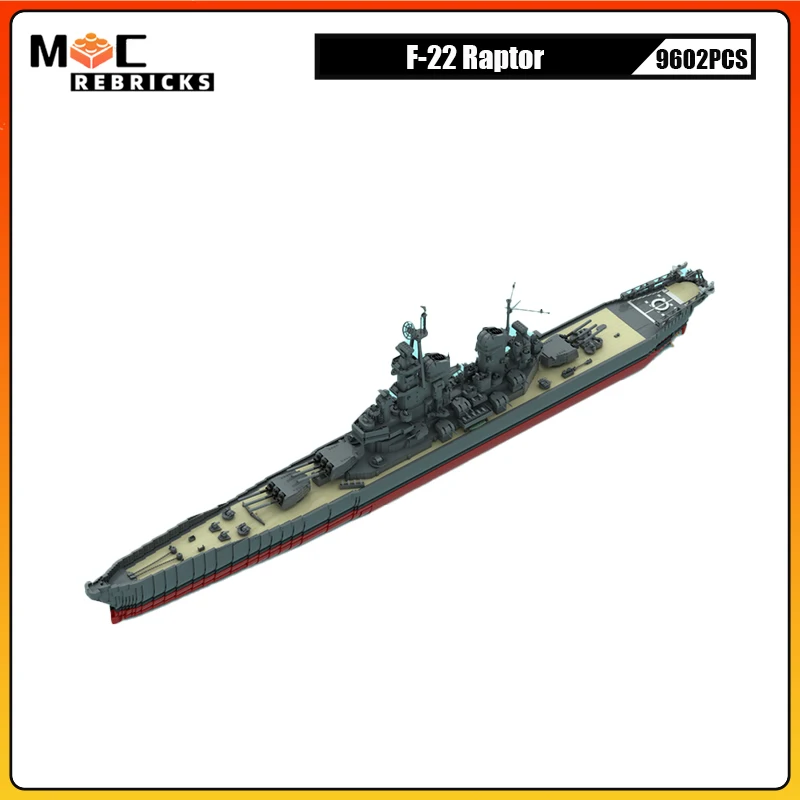 

MOC военная серия USS Arizona линкор строительные блоки набор военных кораблей креативная сборная модель кирпичи игрушки для мальчиков