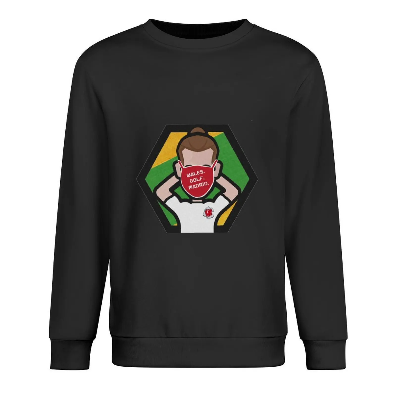 

Unbothered Bale. Wales, Golf, Madrid Pullover mens designer clothes men's clothing autumn new products sports sweatshirt man