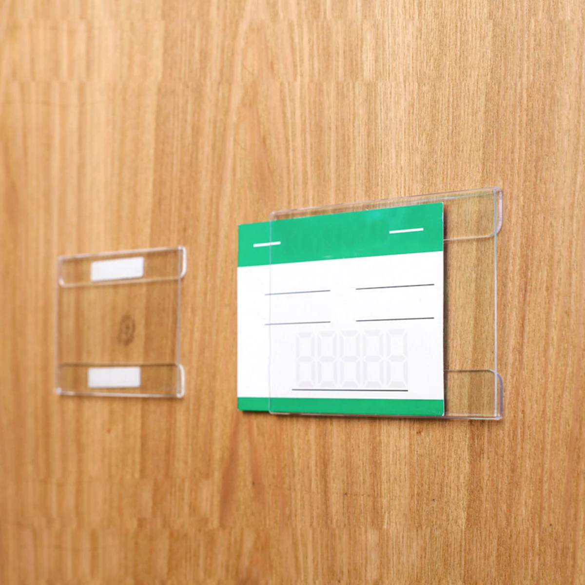 

100pcs 40X60Mm Price Tags Transparent Plastic Label For Supermarket Shop Retail Store Pvc Tag Holder Clear Card Holder