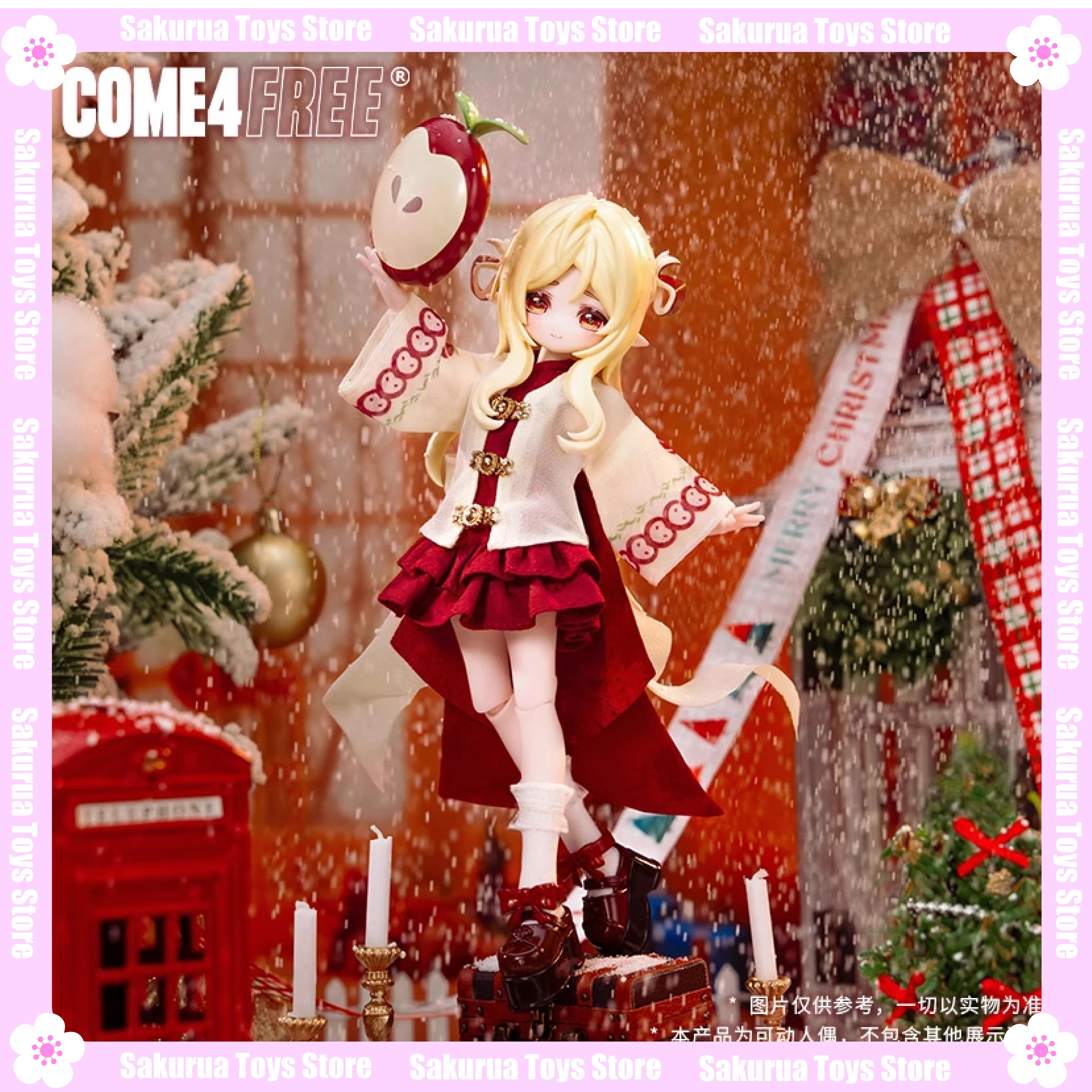 

In Stock COME4FREE Mi Tian Christmas Eve-An Yao 8 Points Movable Doll BJD Doll Ornaments Movable Doll Collection Gift