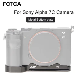 FOTGA Camera Bottom Plate For Sony Alpha 7C A7C Baseplate Tripod Single Base Vertical Plate Bracket Base Accessories Fotografica