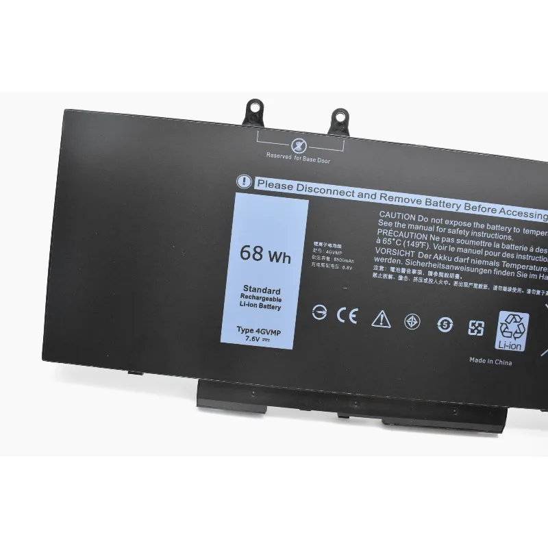 4GVMP 7.6 فولت 8000 مللي أمبير لبطارية الكمبيوتر المحمول Dell Latitude 5400 5500 الدقيقة 3540 بطارية بديلة للكمبيوتر المحمول #2