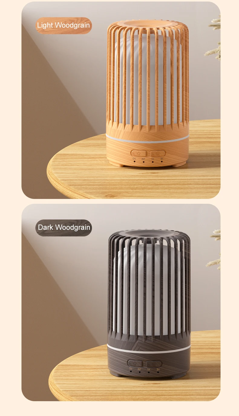 150ML Vogelkäfig-Luftbefeuchter Öl-Aromatherapie-Diffusor Ultraschall-USB-Luftbefeuchter Ätherisches Öl Diffusor mit bunten Lichtern – Detail 4