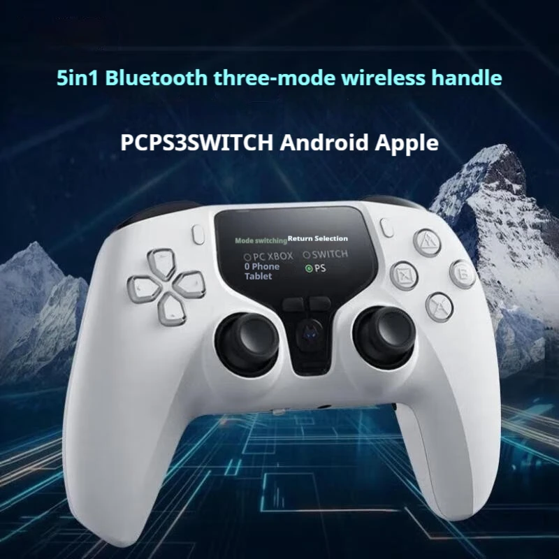 Smart Control Screen Wireless Game Controller Hall Rocker Trigger Switch Pc Android Somatosensory Mapping Gaming Controller