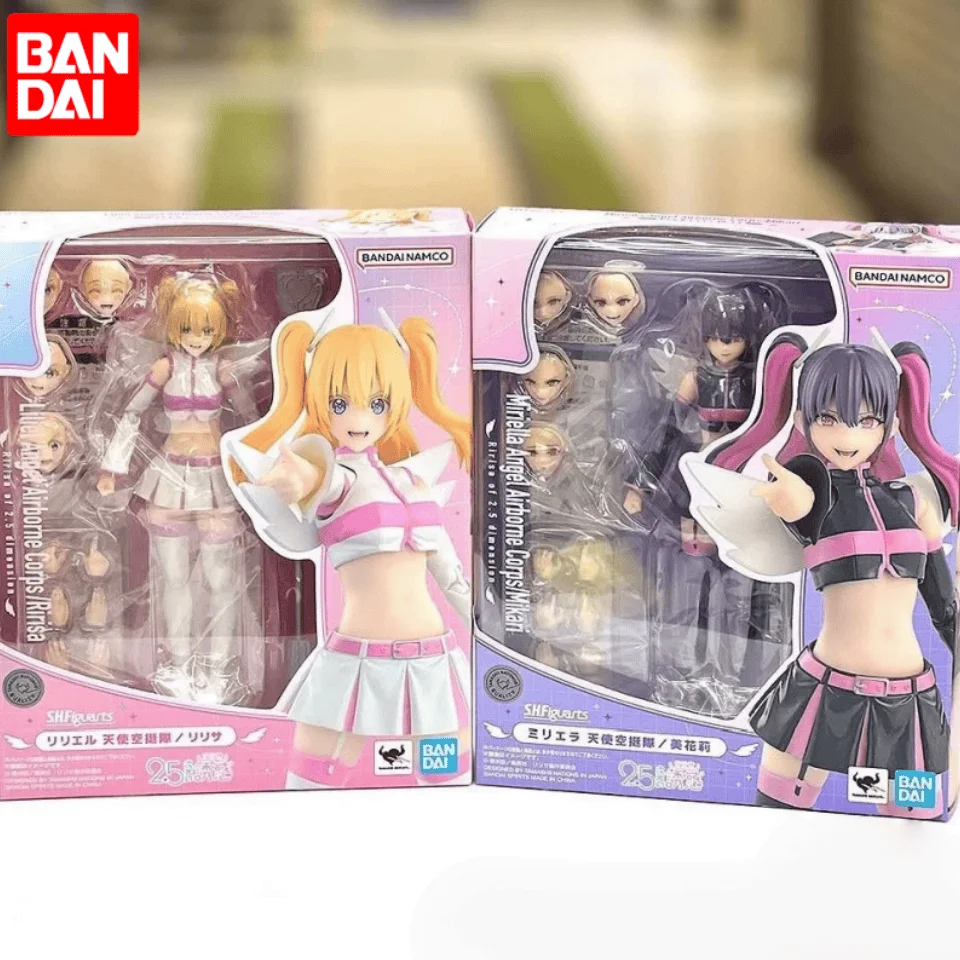 

Bandai S.H.Figuarts Liliel Angel Airborne Corps Ririsa Mikari Anime Action Figure Finished Model Kit Toy Gift for Kids