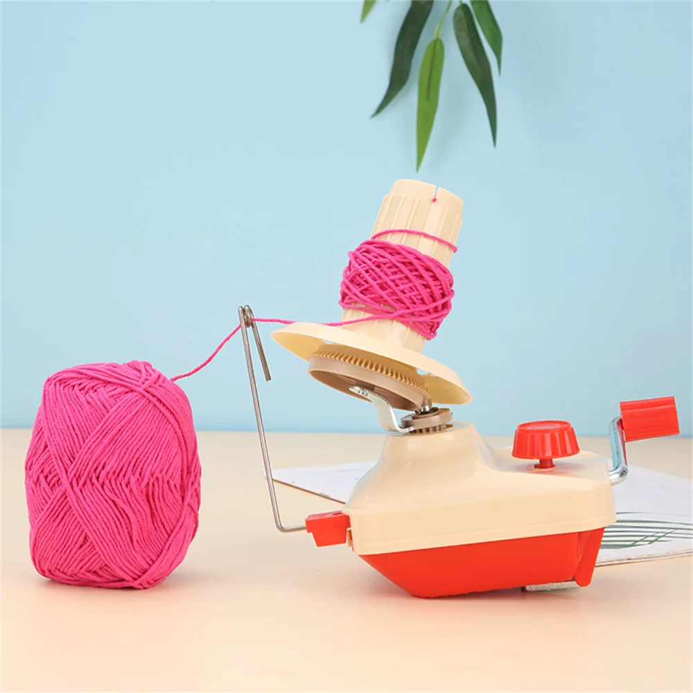 1pcs Domestic Yarn and Wool Winder, Spool Winder Auxiliary Tool for Crafters and Knitters - Plastic, Battery Free