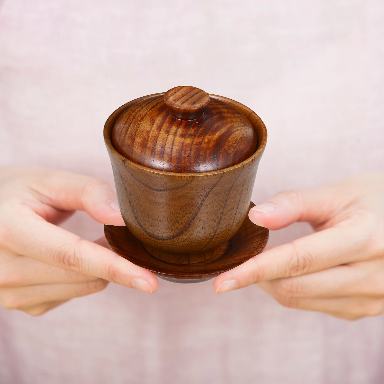 

Teacup 120ml Dark Brown Lid Retro Style Tea Cup Fine Craftsmanship Creative Pattern Suitable Home Tearoom Enjoy Oolong