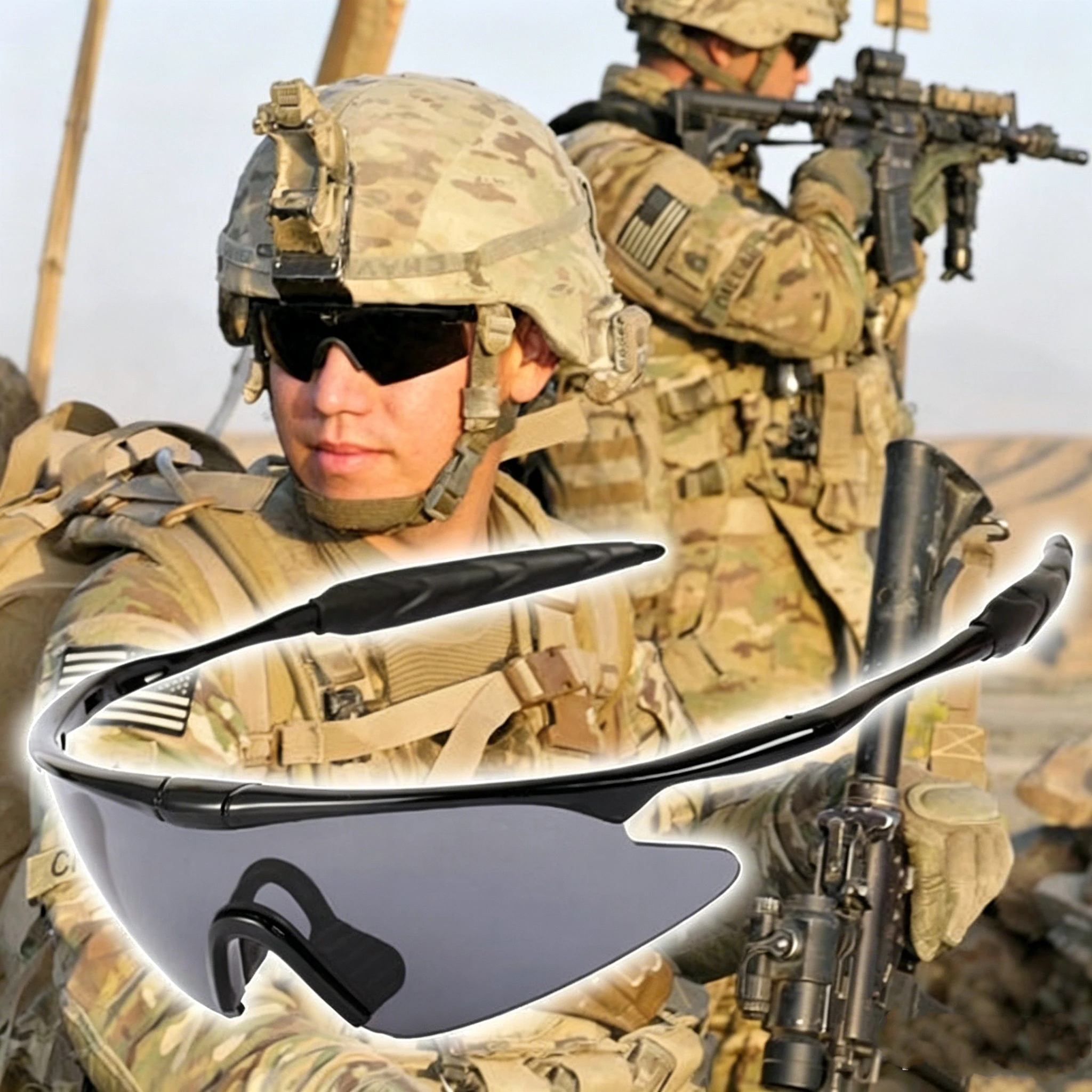 New Military Tactical Glasses Outdoor Men and Women's Cycling Windproof Sunglasses Sports Shading Eyewear UV400 Goggles