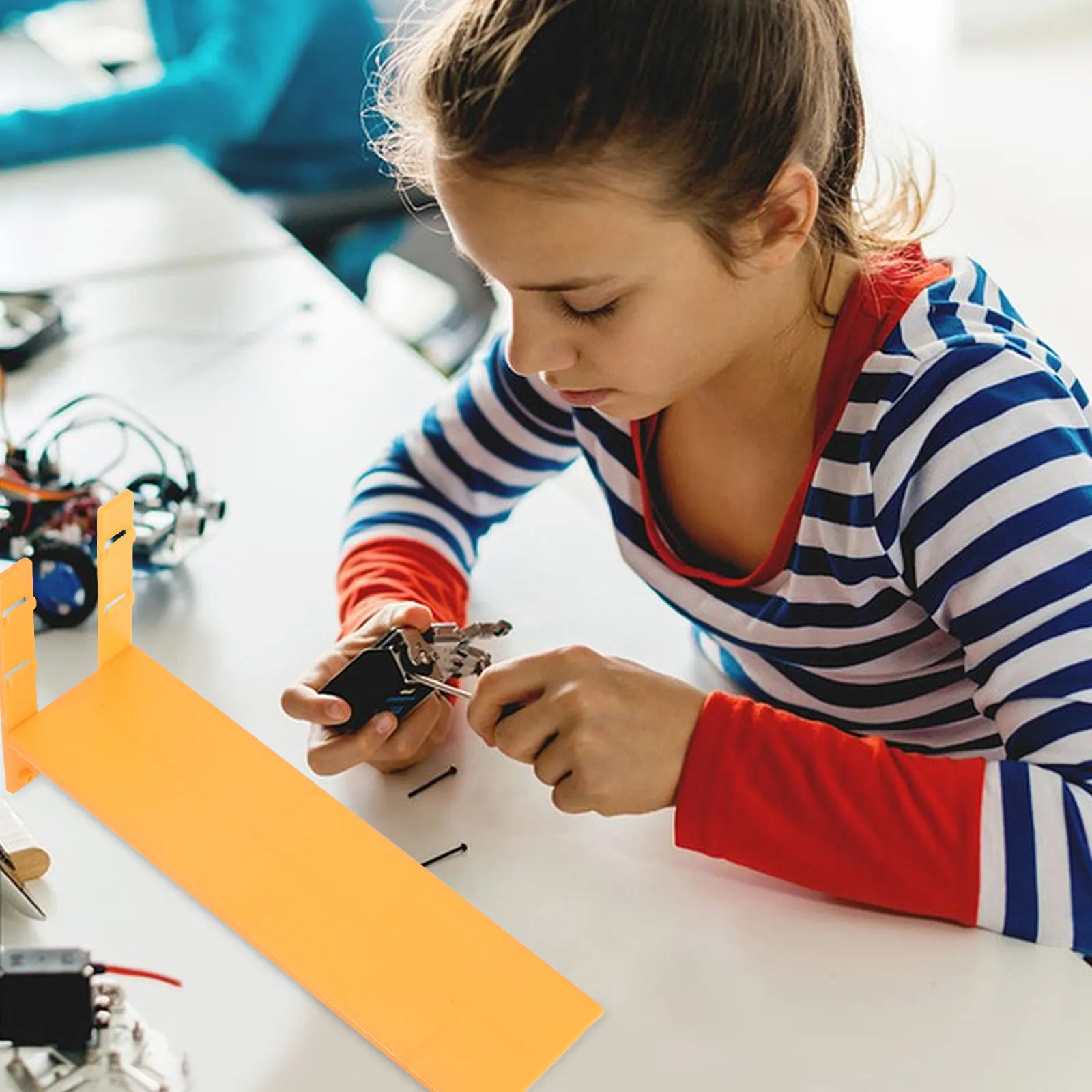 

Пластиковая наклонная плоскость с двойными опорами и четкой шкалой – учебное пособие по физике для школ, инструмент для экспериментов по начальной математике и естественным наукам