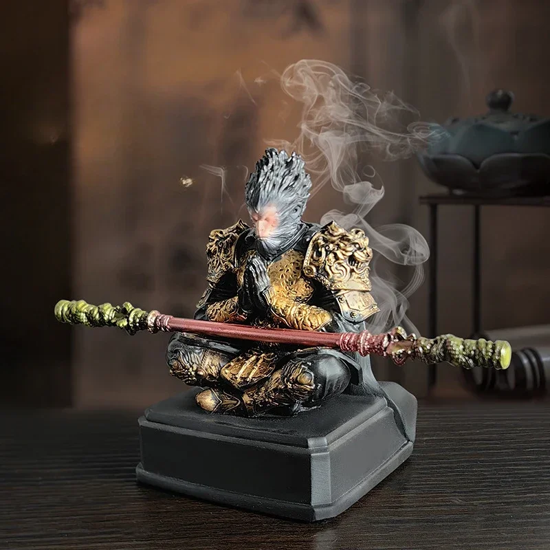 Destin homme roi singe mythe noir Wukong roi singe destin homme résine ornement décoratif jeu périphérique Figure modèle