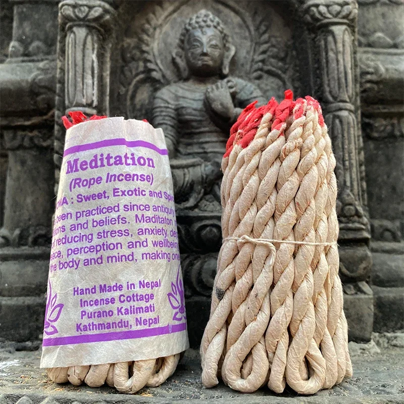 40pcs Aromatherapy Nepal Rope Fragrance Herbal Fragrance Multiple Bora Trees Patchouli White Sage Red Sandalwood Basil