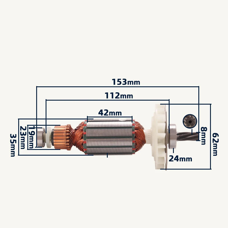 AC220-240V GBH2-28 armatura dla Bosch GBH2-28D 2-28DFV młot wirnik armatura kotwica cewka stojan części zamienne