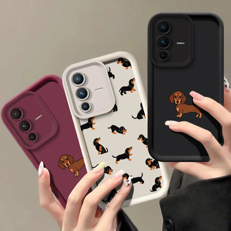 Animal Dachshund Dog Phone Cas - Vivo V40 评论和价格