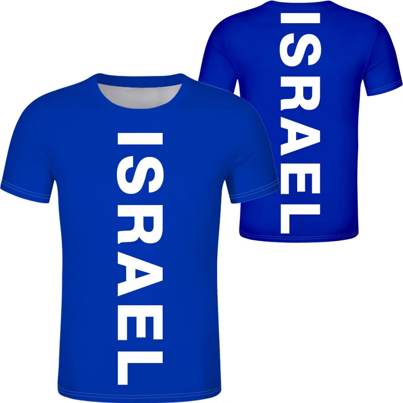 Israel T Shirt Free Custom Made Name Number Logo T-Shirt Nation Flag Il Judaism Arabic Country Hebrew Arab Print Photo Clothes view 5