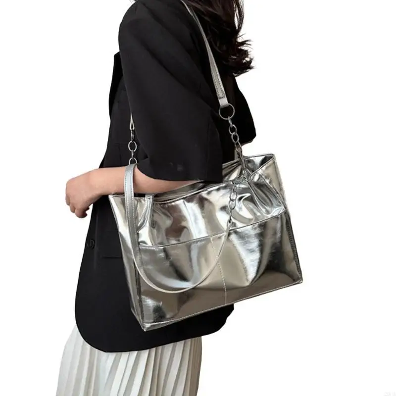 

Tote Bag Large Capacity Trendy Shoulder Bag for Girl Women Versatile Waterproof Shopping Bag Handbag Solid Color Bag 20CA