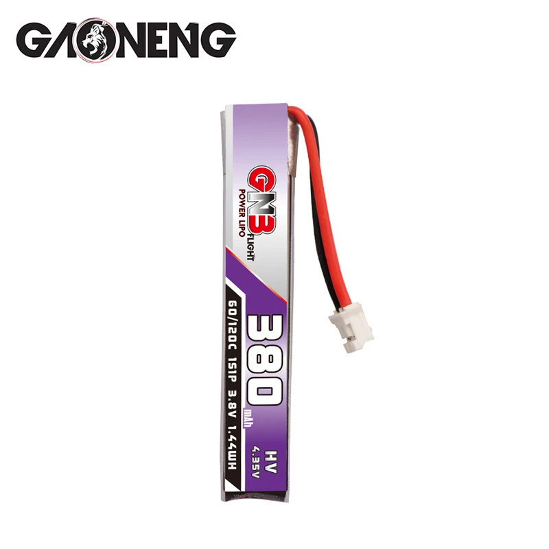 1-10 sztuk GNB 1S 380mAh HV 3.8V 60C/120C akumulator Lipo do RC FPV Tiny Drone Quadcopter części do helikoptera 3.8V akumulator — zdjęcie produktu 5