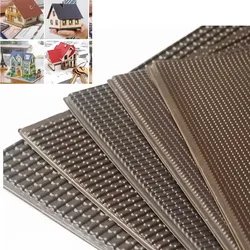 3Pcs Simulation Roof Tile Scale 1:25-1:100 Miniature House Exterior Tile Diy Dollhouse Model Architecture Building Layout Kits